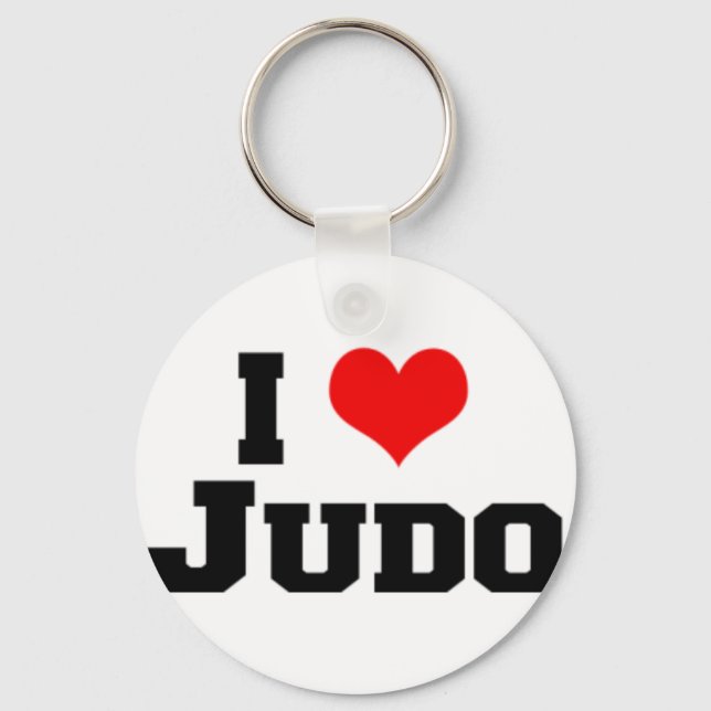 Breloc Metalic I love Judo fara semnatura! Keychain (Front)