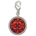 Charme plaqué par argent rond