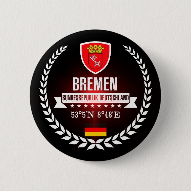 Bremen 2 Inch Round Button (Front)