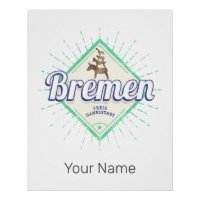 Bremen City Germany Retro Town Musicians Vintage