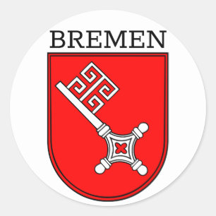 Bremen Coat of Arms  Button Classic Round Sticker