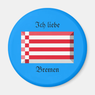 Bremen Flag Gem Magnet