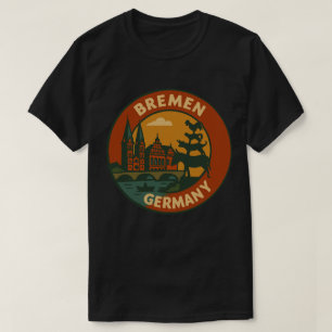 Bremen Germany City Art T-Shirt