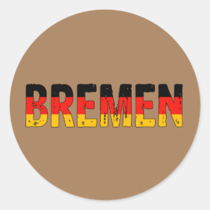 Bremen Germany Classic Round Sticker