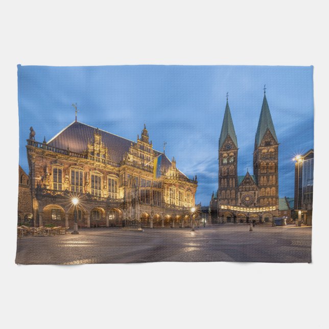 Bremen Germany Kitchen Towel (Horizontal)