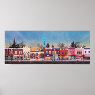 Bremen, Indiana 'Winter Wonderland' Poster