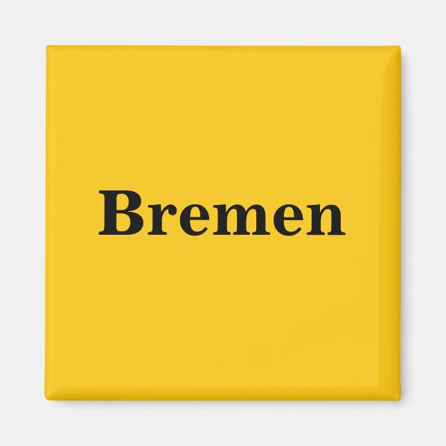 Bremen Schild Gold - Gleb magnet (Front)