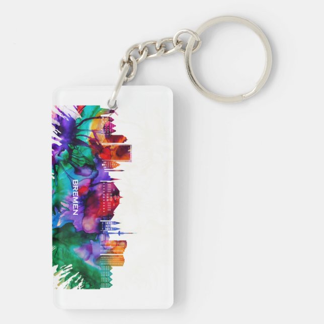 Bremen Skyline Keychain (Back)