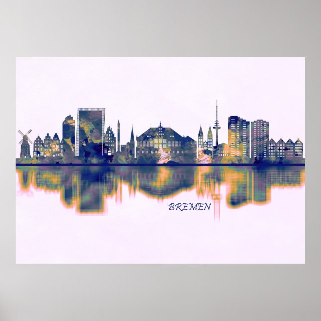 Bremen Skyline Poster (Front)