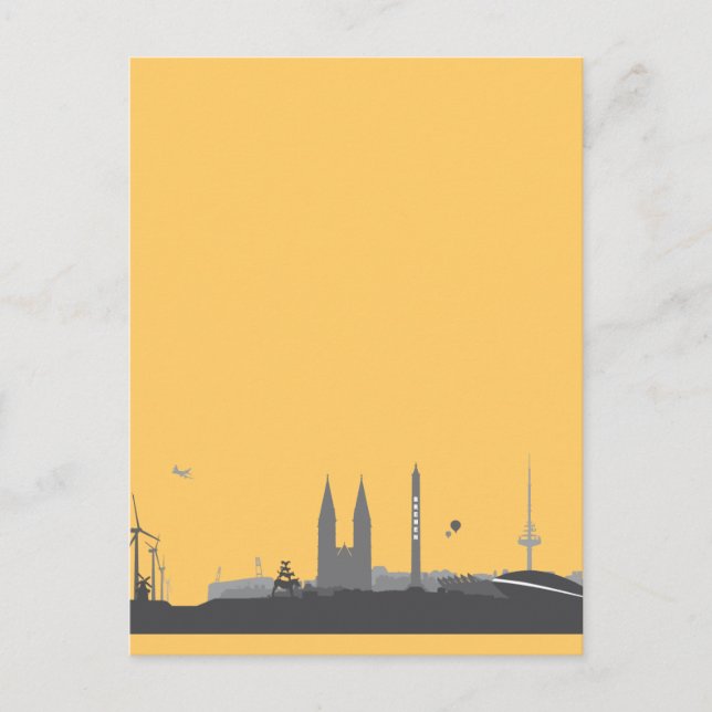 Bremen Skyline Postkarte Postcard (Front)