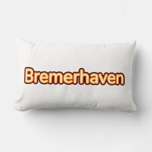 Bremerhaven Deutschland Germany Lumbar Pillow (Front)