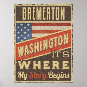 Bremerton Washington Poster