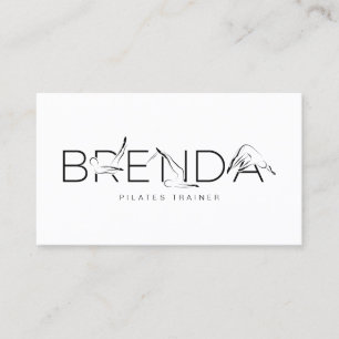 BRENDA Name Pilates Instructor Business Card