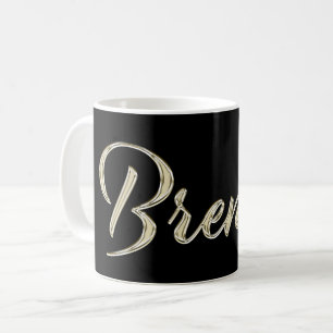Brenda white gold Handwriting Tasse de café