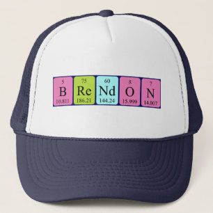 Brendon periodic table name hat