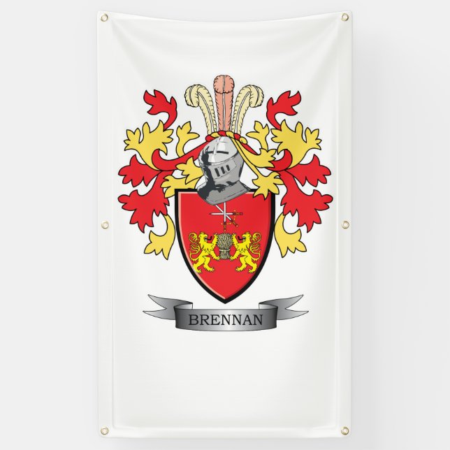 Brennan Coat of Arms Banner (Vertical)