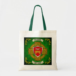 Brennan Irish Shield & Celtic Cross Personalized Tote Bag