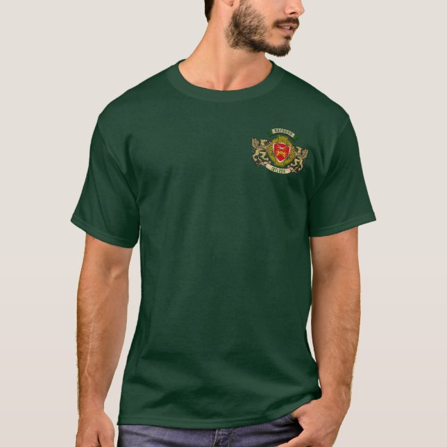 Brennan Irish Shield & Griffins Personalized  T-Shirt (Front)