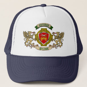 Brennan Irish Shield & Griffins Personalized  Trucker Hat