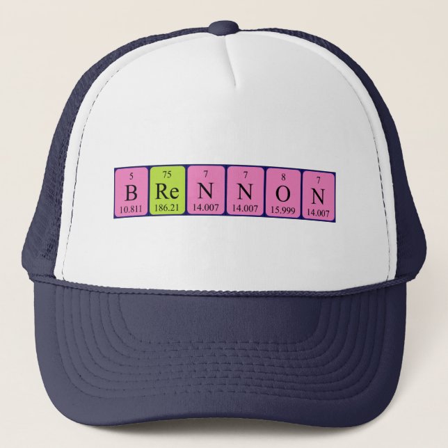 Brennon periodic table name hat (Front)