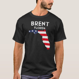 Brent Florida USA State America Travel Floridian   T-Shirt
