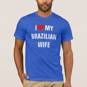 Brésil : J'aime mon t-shirt de femme brésilienne