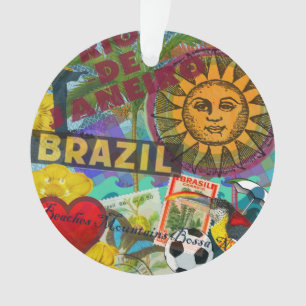 Brésil Rio de Janiero Sun Travel Art coloré