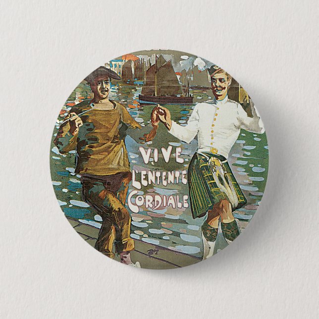 Brest á Londres 18 heurs 2 Inch Round Button (Front)