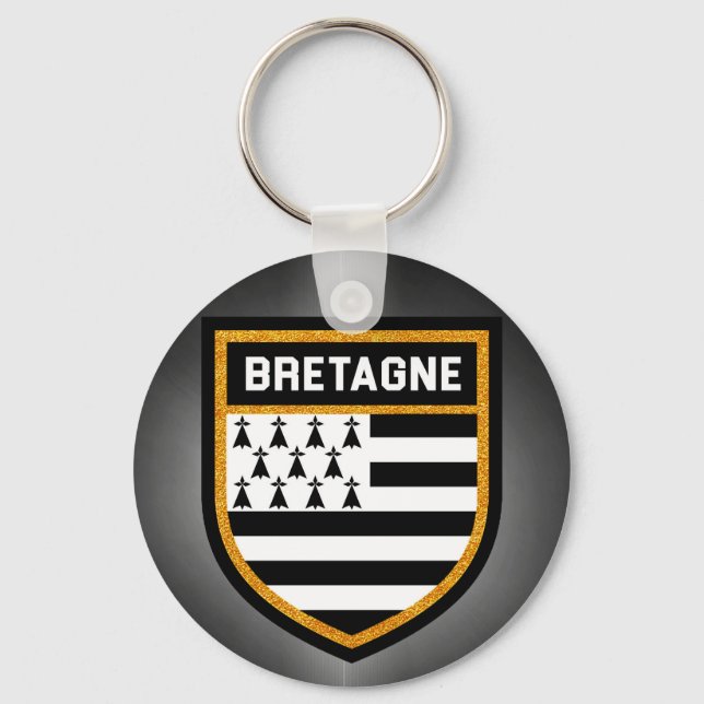 Bretagne Flag Keychain (Front)