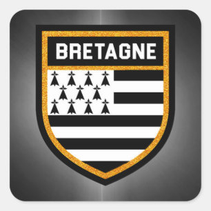 Bretagne Flag Square Sticker