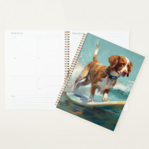 Bretagne Spaniel Beach Surf Peinture