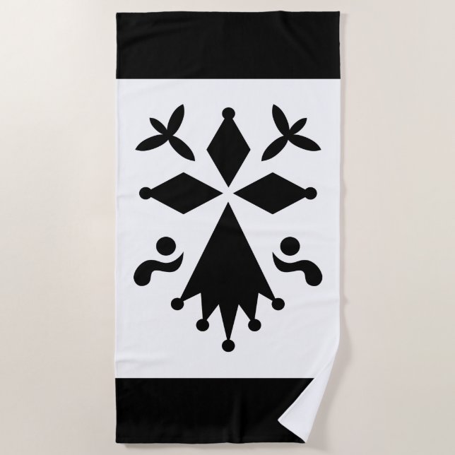 Breton Ermine Beach Towel (Front)