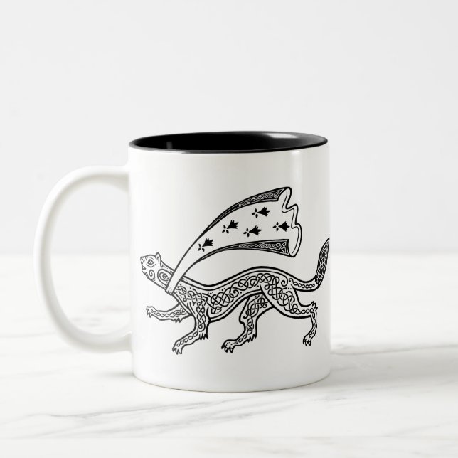 Breton ermine Two-Tone coffee mug (Left)