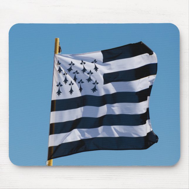 Breton flag mouse pad (Front)
