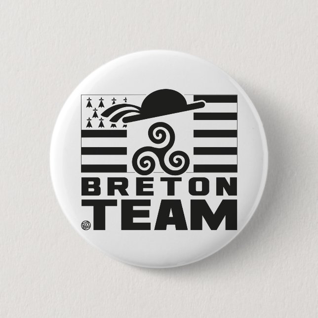 BRETON TEAM 3 2 INCH ROUND BUTTON (Front)