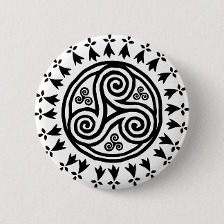 Breton triskel & hermines 2 inch round button