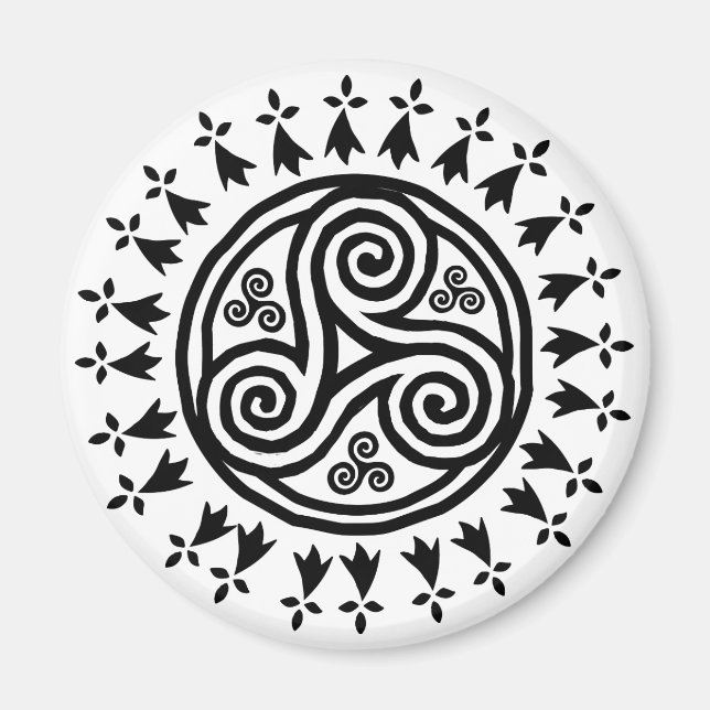 Breton triskel & hermines magnet (Front)