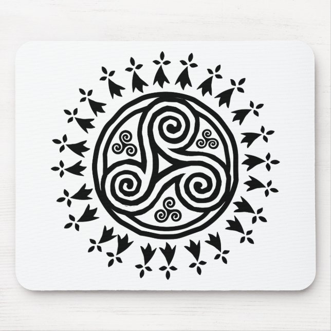 Breton triskel & hermines mouse pad (Front)