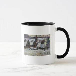 Breton village under snow, 1894 mug