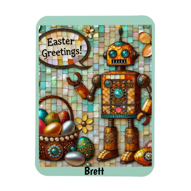 BRETT ~ EASTER GREETINGS ~ MAGNET (Vertical)