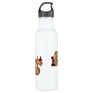 Brett, Name, Logo Made From A Supreme Pizza, 710 Ml Water Bottle
