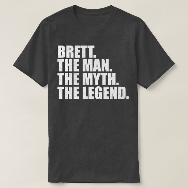 BrettBrett Name Brett given name T-Shirt (Design Front)