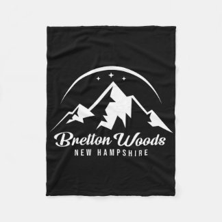 Bretton Woods New Hampshire Ski Resort Skiing Snow Fleece Blanket