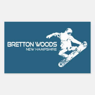 Bretton Woods New Hampshire Snowboarder Sticker