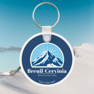 Breuil-Cervinia Italy ski resort   Keychain