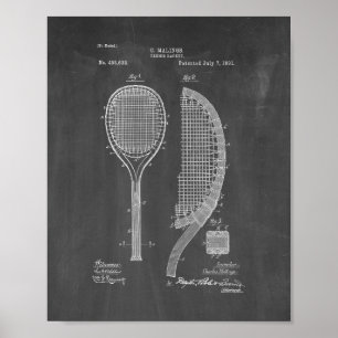 Brevet de raquette de tennis - tableau