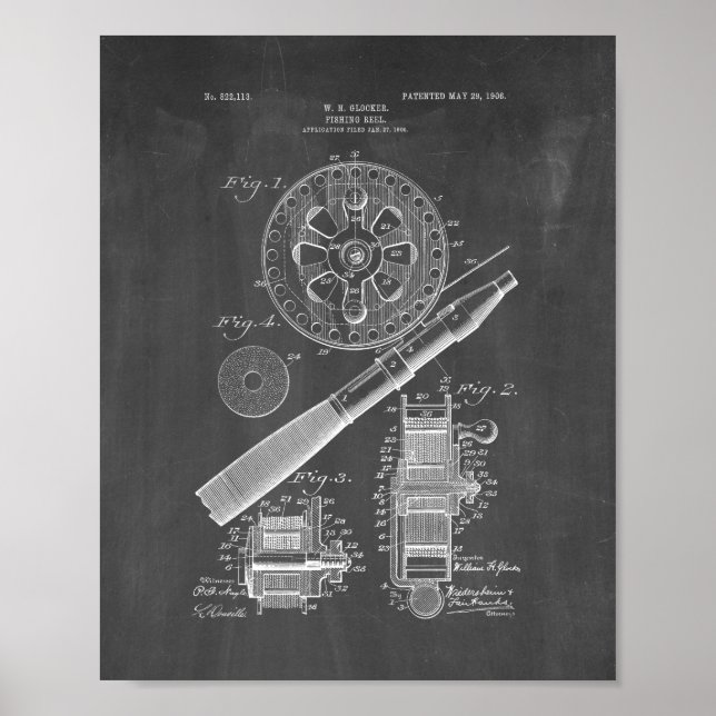 Brevet de rouleaux de pêche - tableau de bord (Devant)