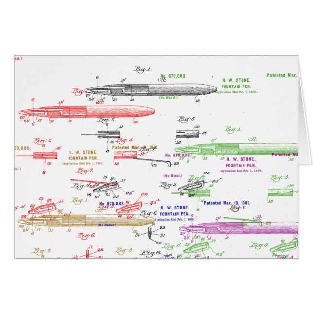 Brevet de stylo-plume (Devant horizontal)