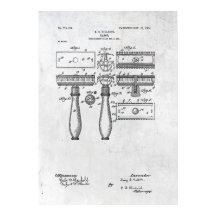 Brevet Razor Imprimer Poster 1904