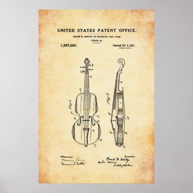 Brevet - Violon - Affiche (Devant)